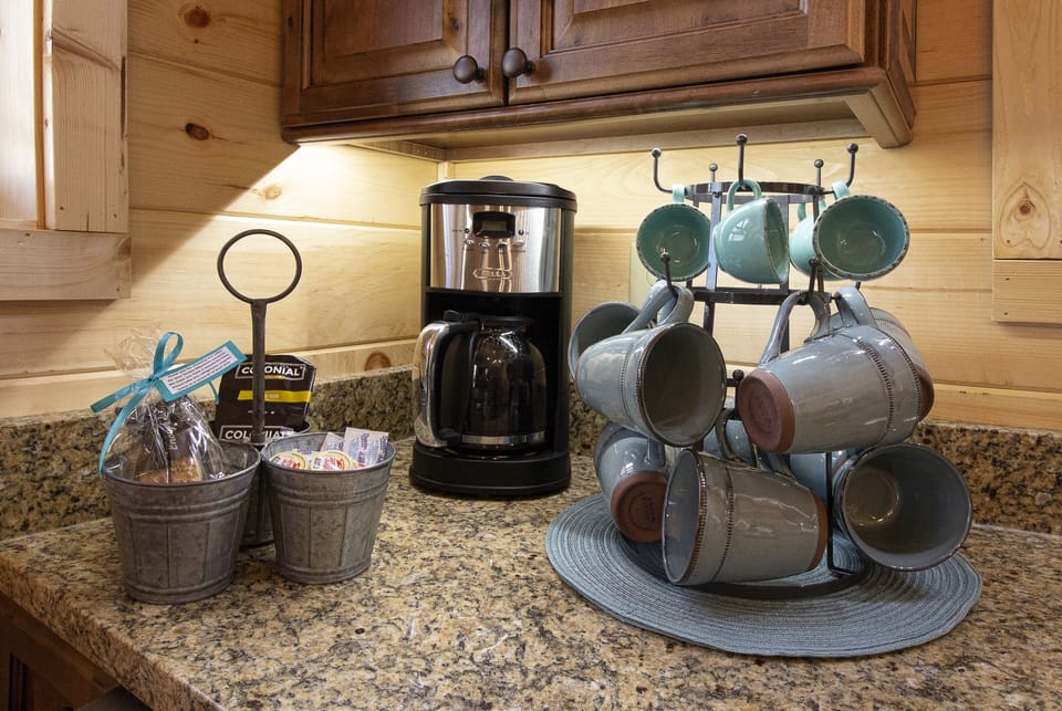 Coffee, sugar and cream for our guests.