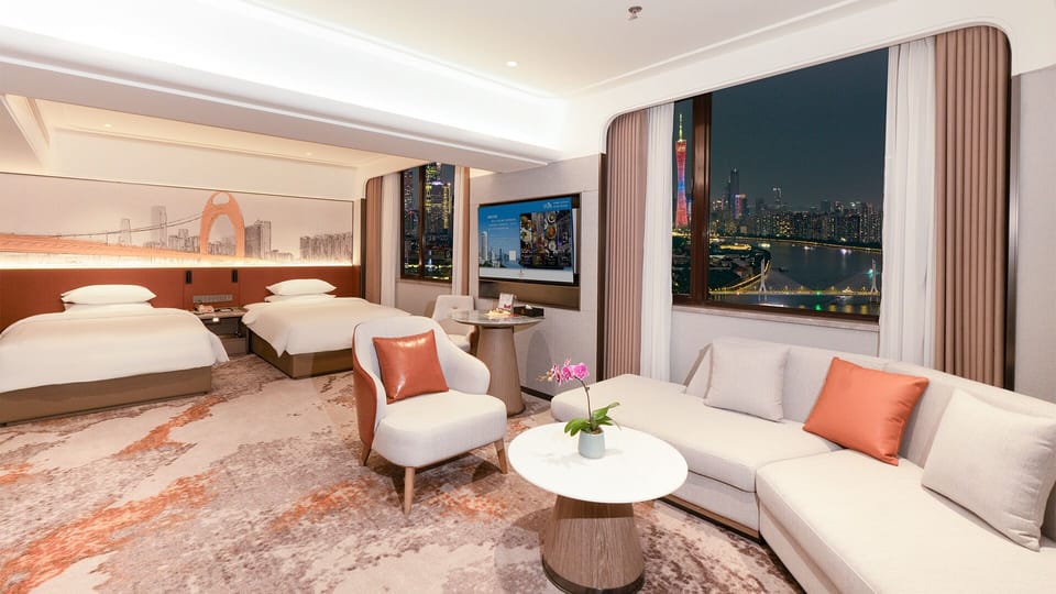 Premier Suite, 2 Twin Beds | In-room safe, desk, blackout drapes, soundproofing