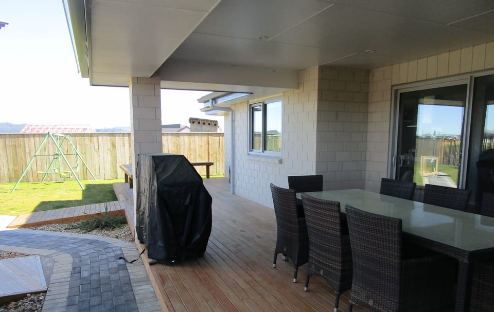 Large deck to enjoy.