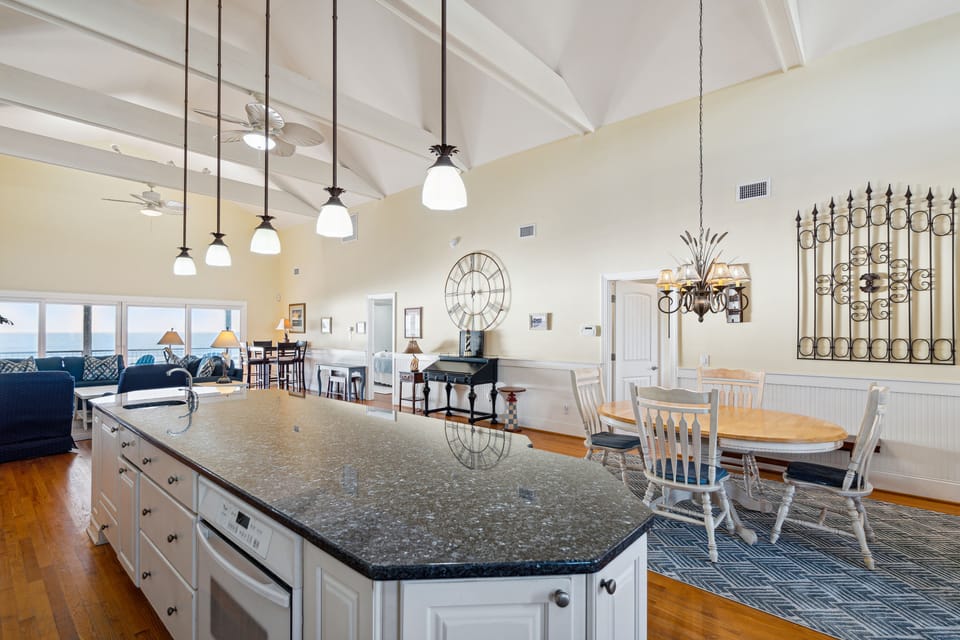 Another view of the open concept kitchen