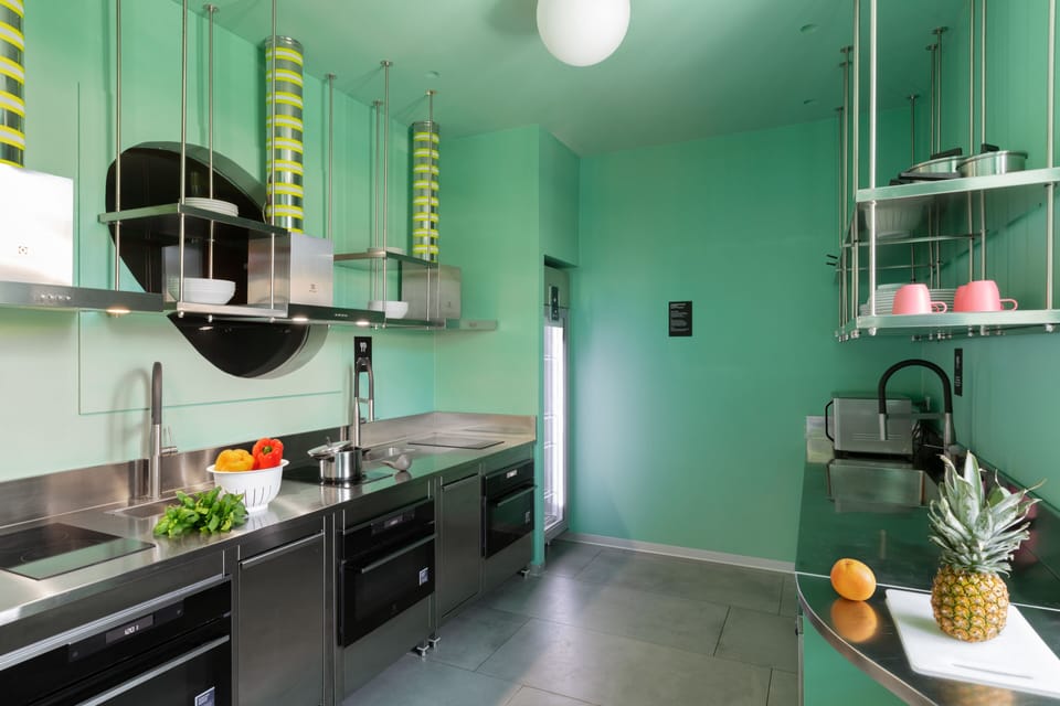 Shared fridge, microwave