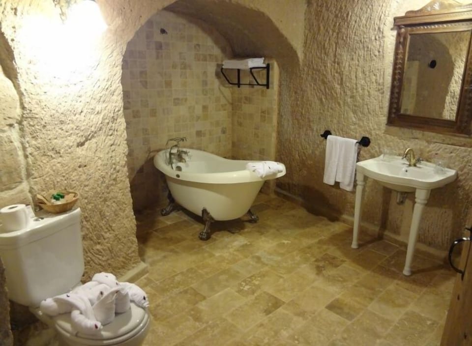 Shower, free toiletries, hair dryer (on request), slippers