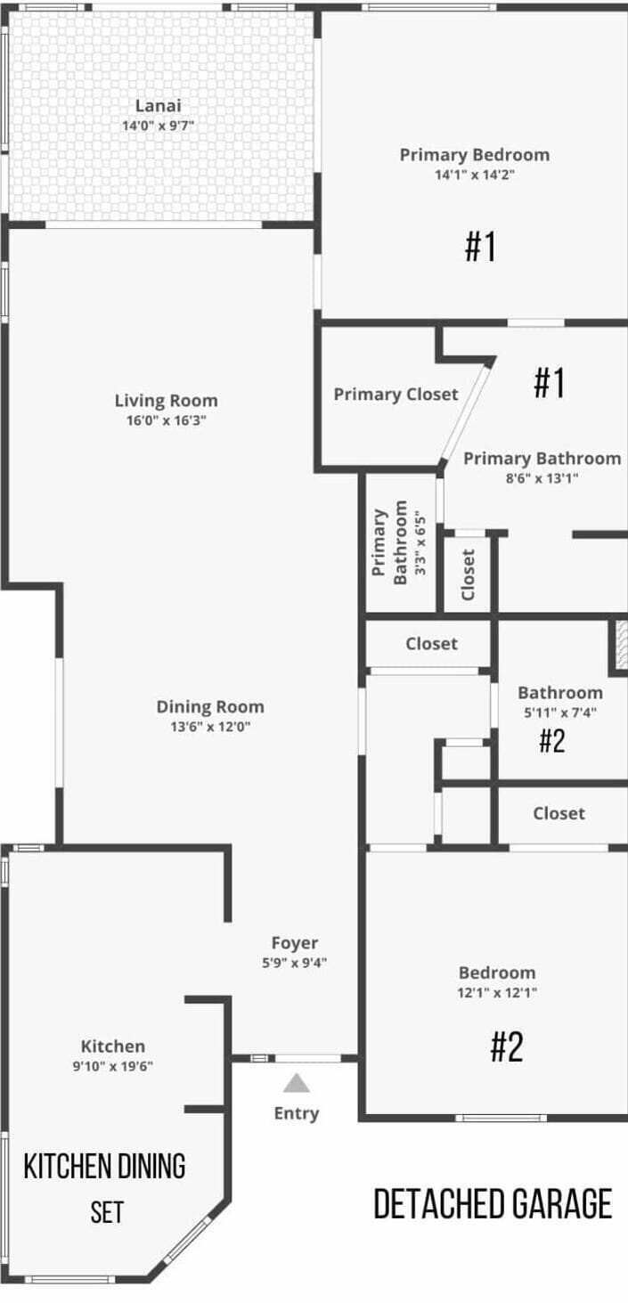 The Floor Plan of Our Villa