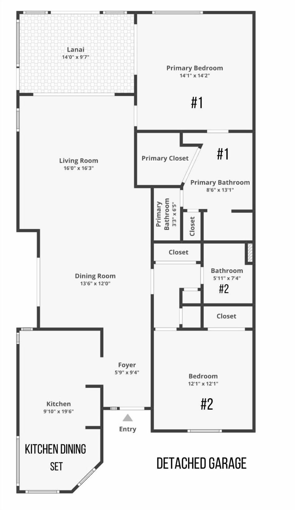 The Floor Plan of Our Villa
