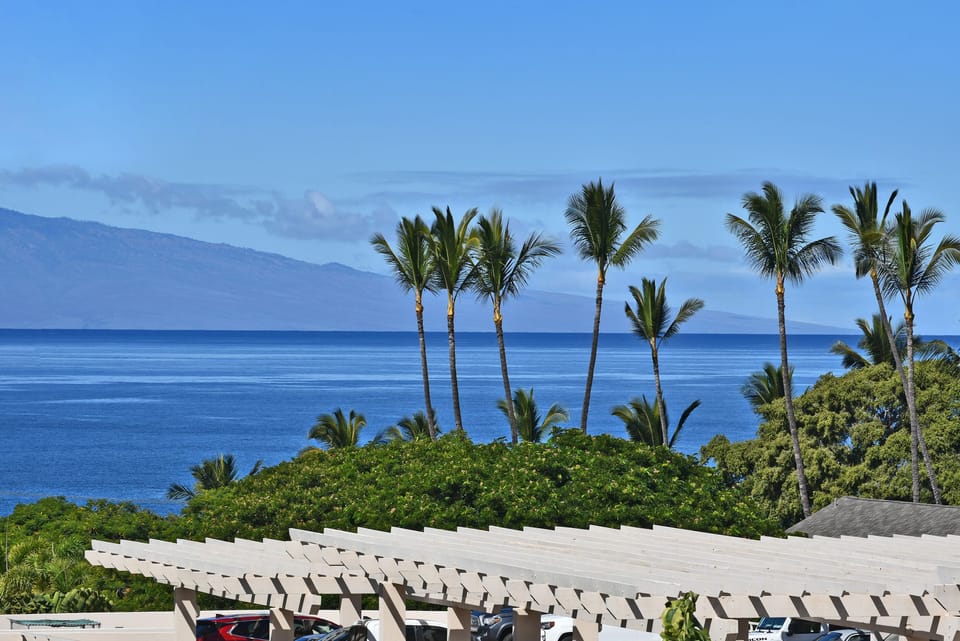 View of Ocean with the Island of Lanai in the background 
