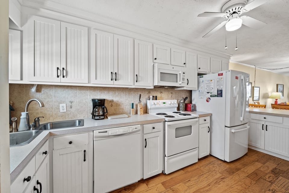 Fully equipped kitchen will help make meal prep a breeze.