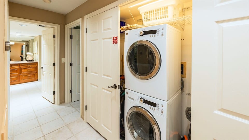 Washer & dryer available in the unit...