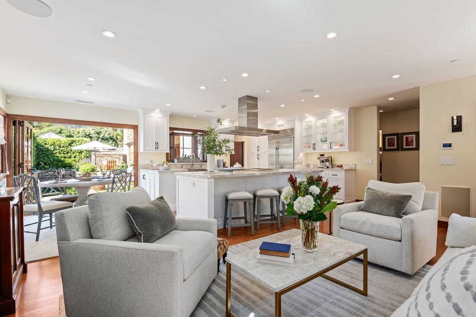 Open floor plan allows for entertaining while cooking