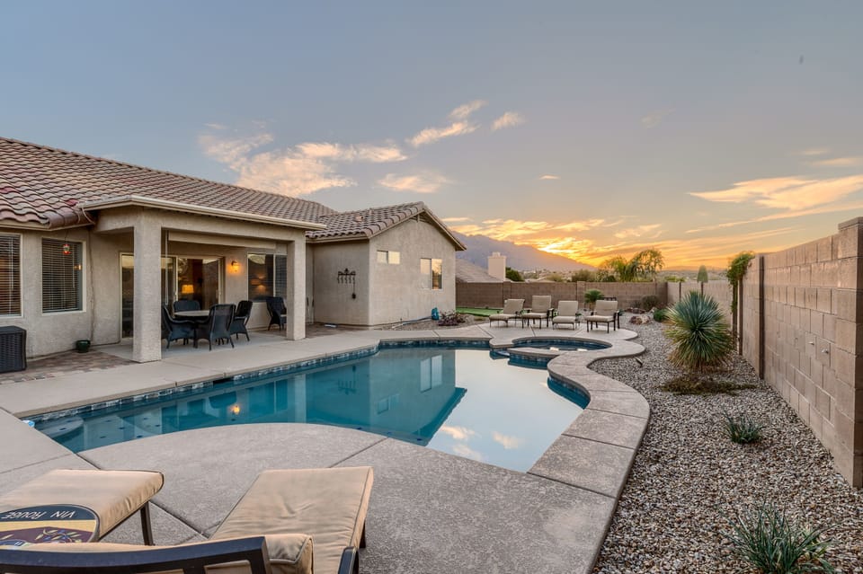 Pool may be heated for $300.00 per week.