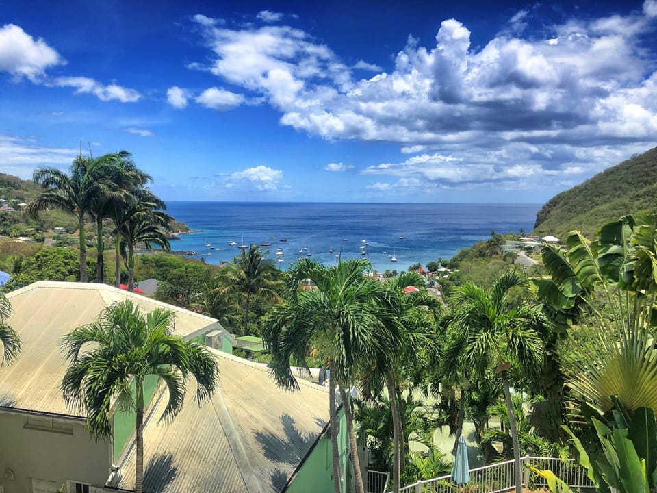 The view of Deshaies Bay