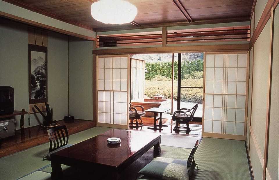 Room with Private Open-air Bath | In-room safe, free WiFi, bed sheets
