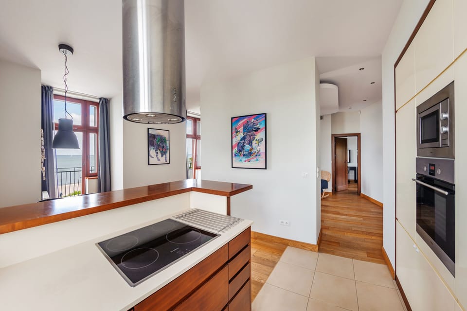 Apartment (5) | Private kitchenette | Fridge, microwave, oven, stovetop