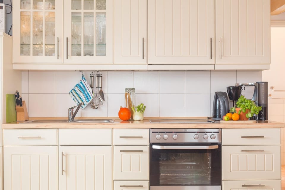Kitchen in holiday apartment Achterdeck