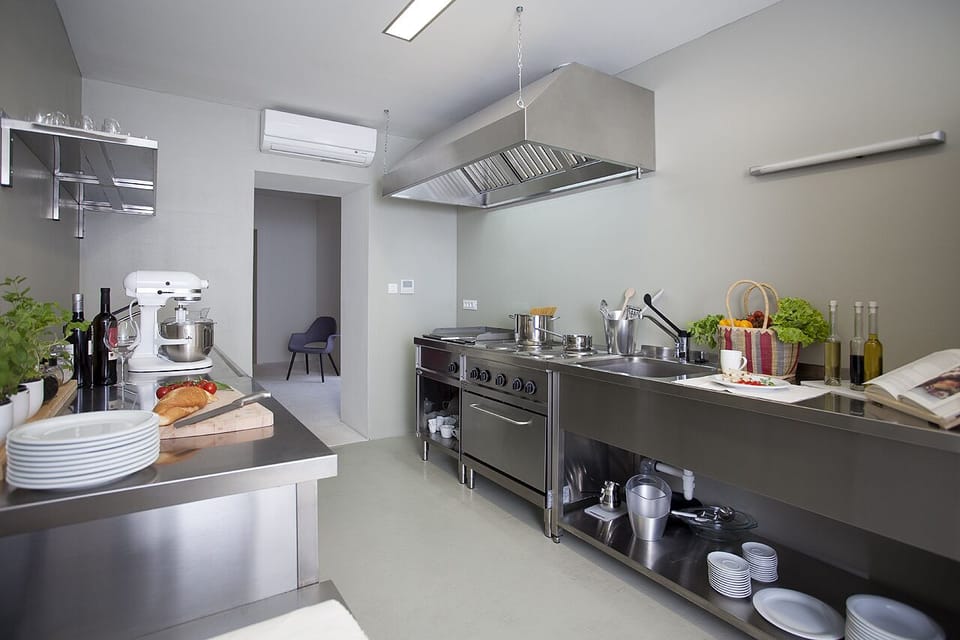 Luxury Villa, Private Pool | Private kitchen | Full-size fridge, microwave, oven, stovetop