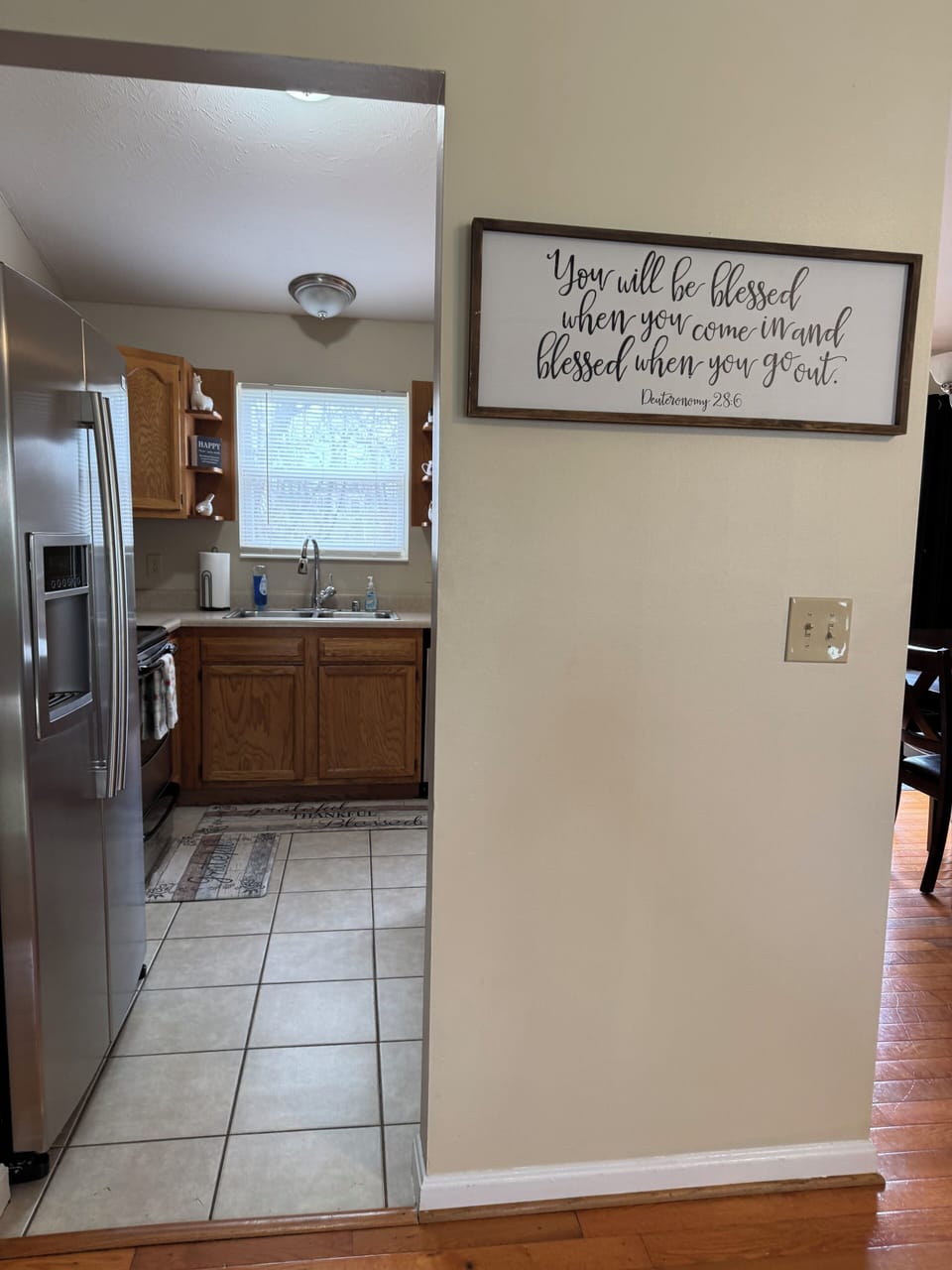 Kitchen(view from top of stairs)