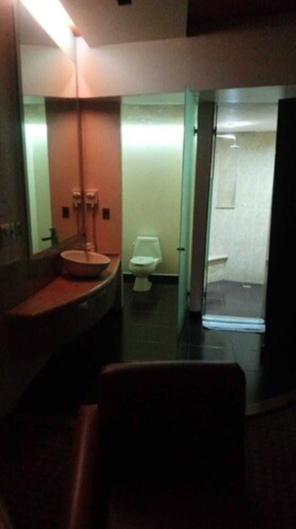 Shower, designer toiletries, hair dryer, towels