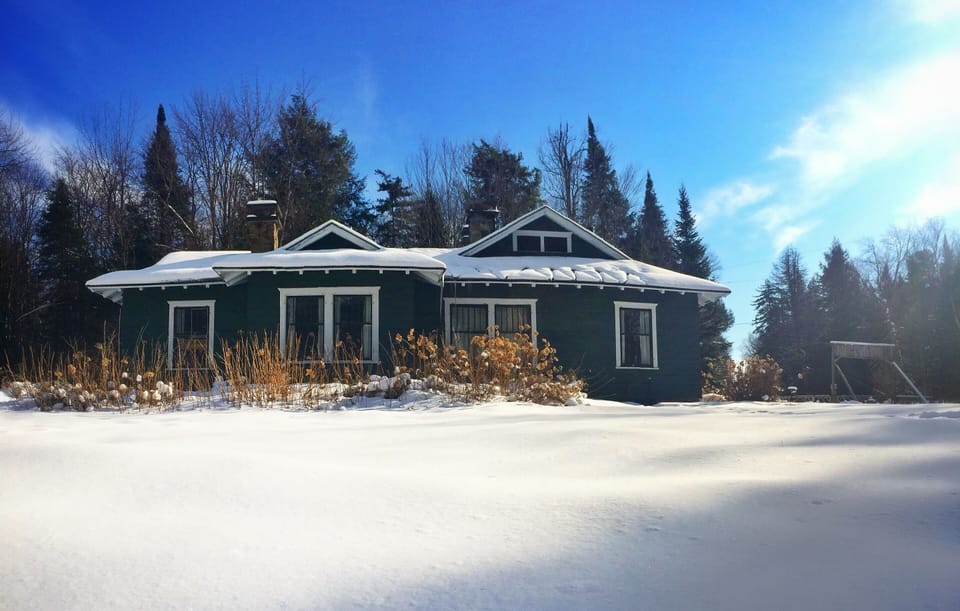 Gate Cottage is snug after a winter snow