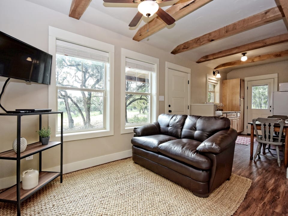 Living area looking toward kitchen