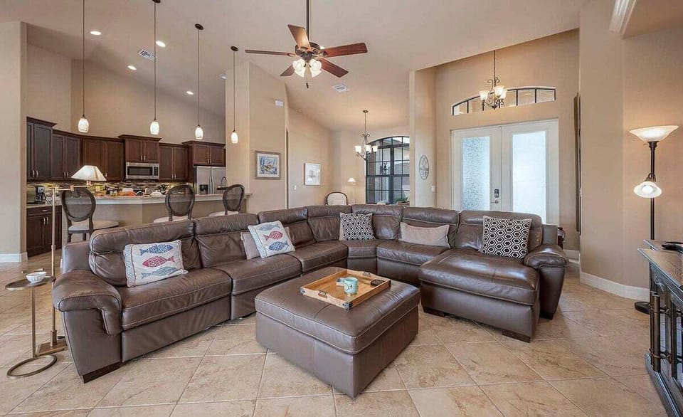 Living Room with Reclining Couch