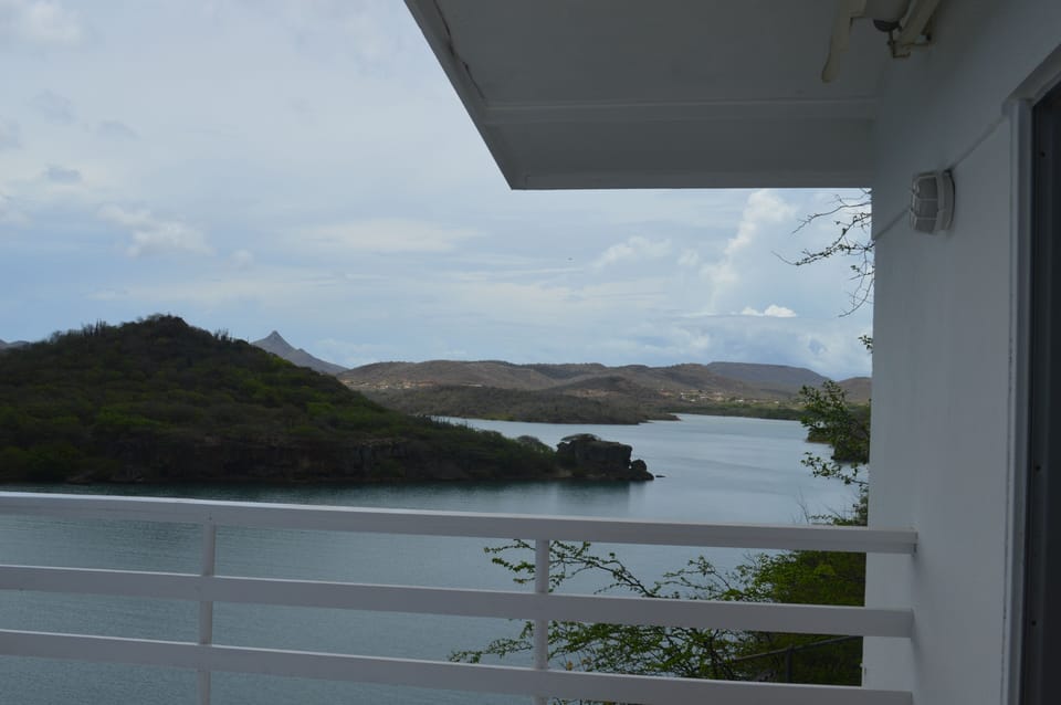 Partial view of Santa Martha Bay from the balcony