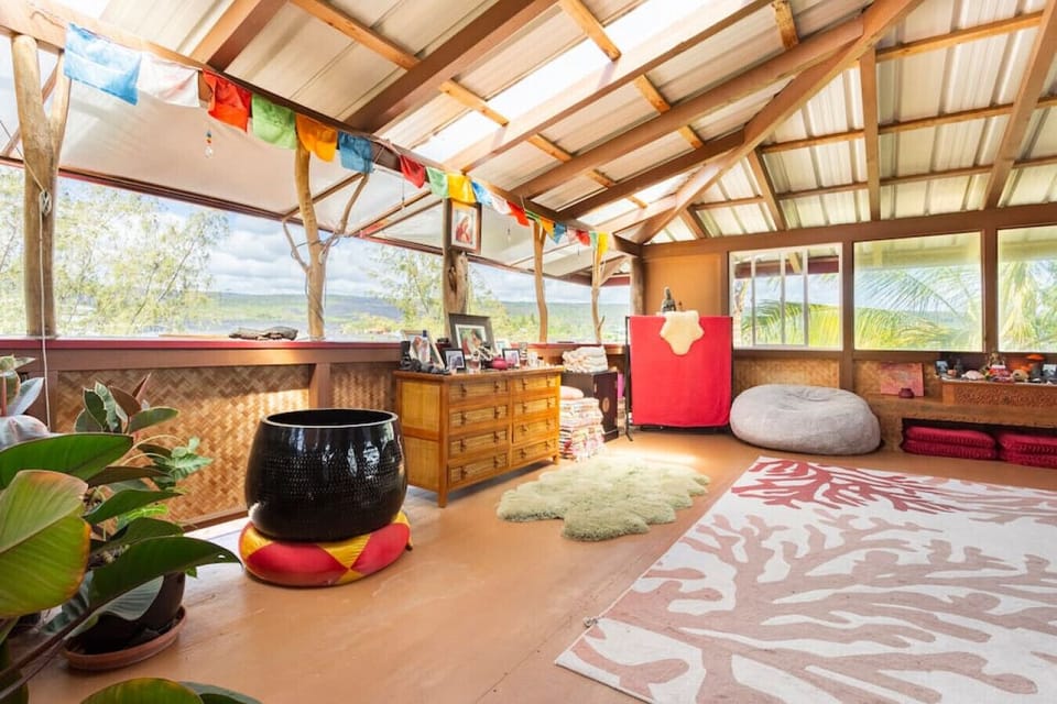Unique Loft space with Sound Healing Instruments, Gongs, Yoga Mats, and Meditation Cushions