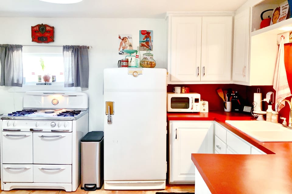 Furnished kitchen to cook, or just make some coffee to get your day started!