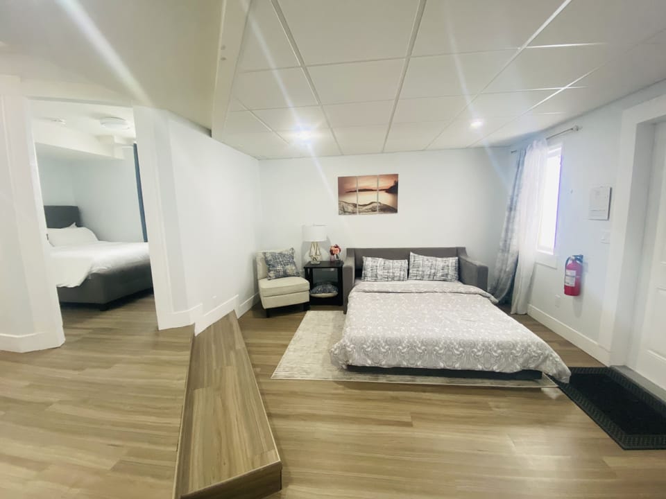 Extra bed in the living room will be prepared for guests upon request