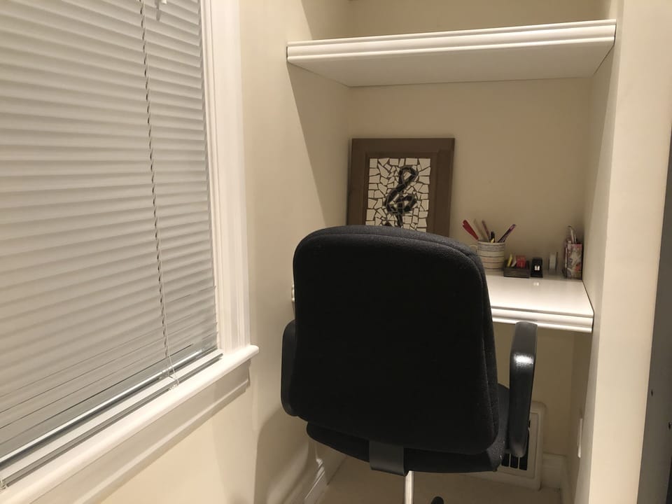 Workspace in the Music Room.
