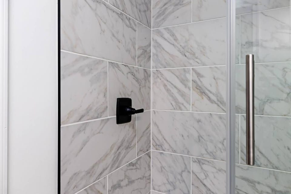 Updated walk in shower