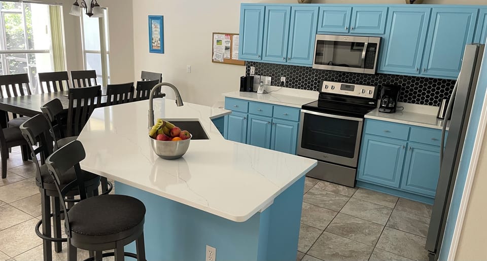 open plan kitchen