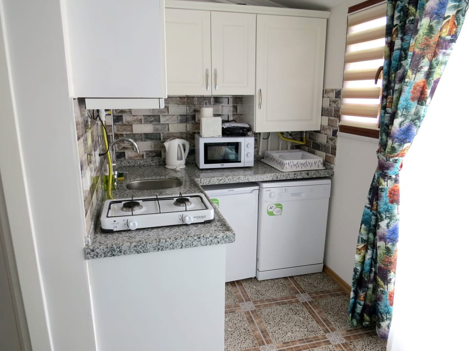 Superior Apartment, Terrace (4th Floor) | Private kitchen | Fridge, highchair, cleaning supplies, freezer