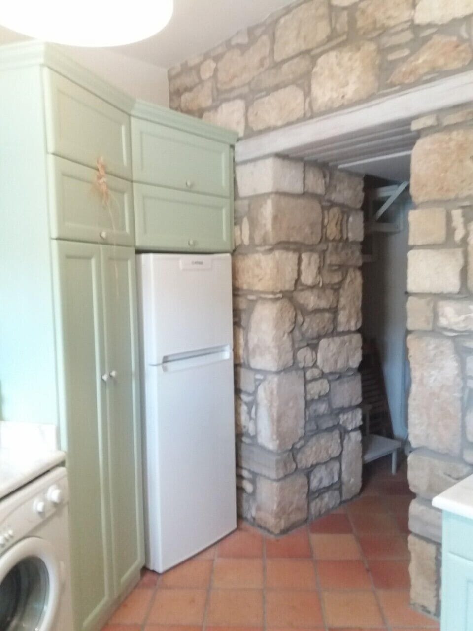 Apartment, Sea View | Private kitchen | Full-size fridge, microwave, oven, stovetop