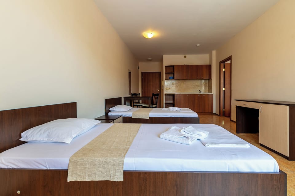 Family Room, 2 Bedrooms | Desk, laptop workspace, blackout drapes, soundproofing