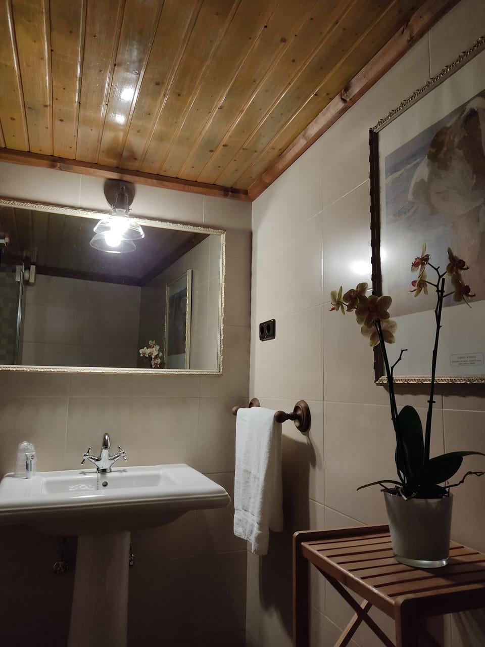 Double Room (1) | Bathroom | Shower, hair dryer, bidet, towels