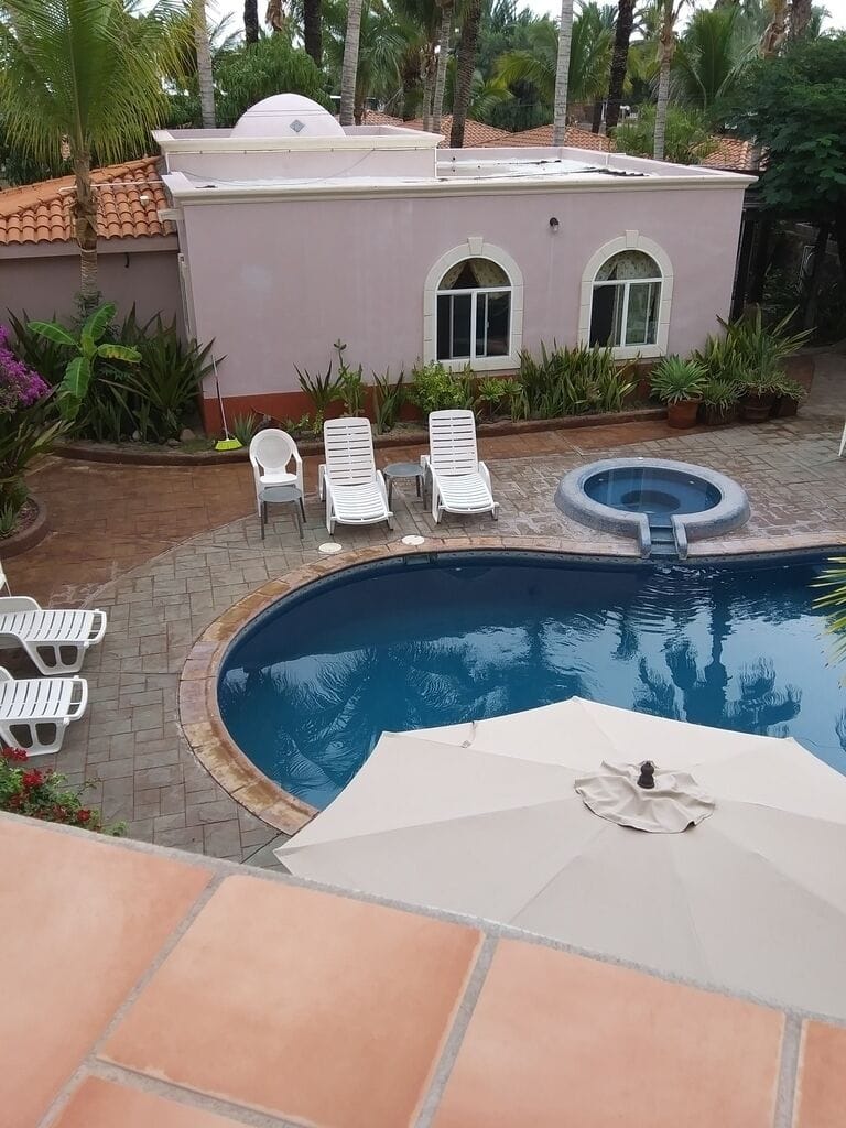 Pool view from the balcony