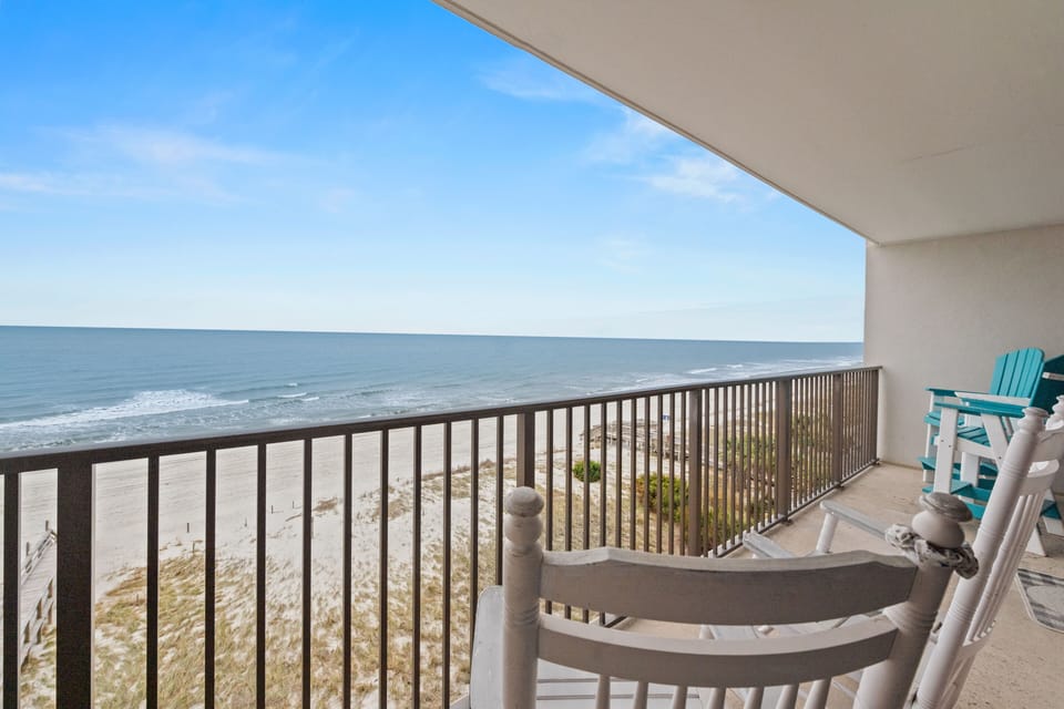 Morning coffee or an evening cocktail  overlooking the ocean is an indulgence.