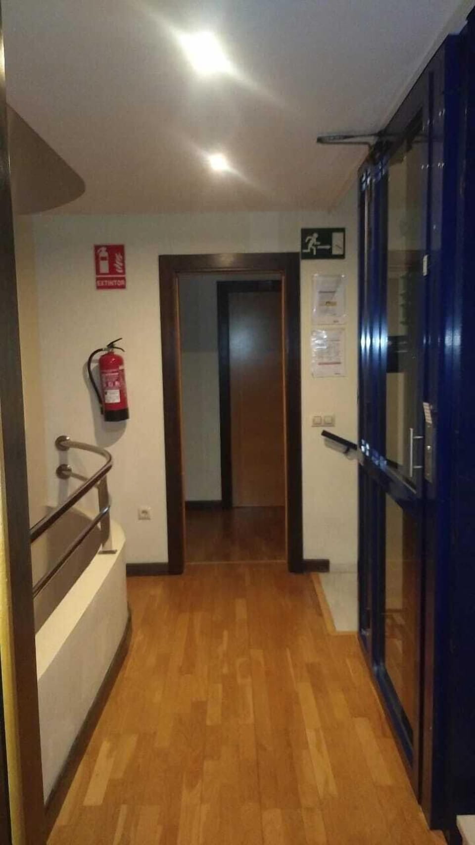 Handrails in hallways
