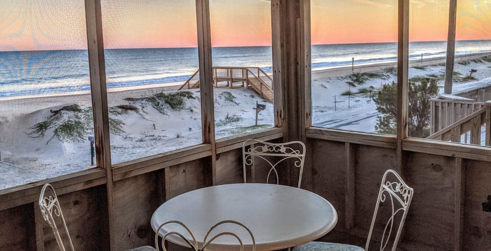 Have breakfast by the ocean