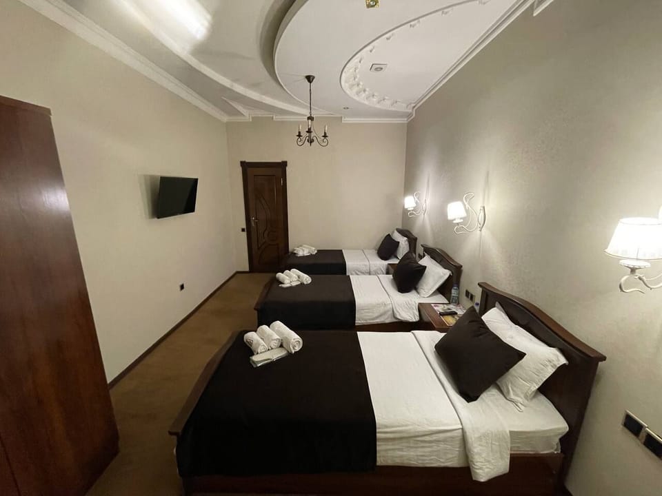Hypo-allergenic bedding available, laptop workspace, blackout drapes