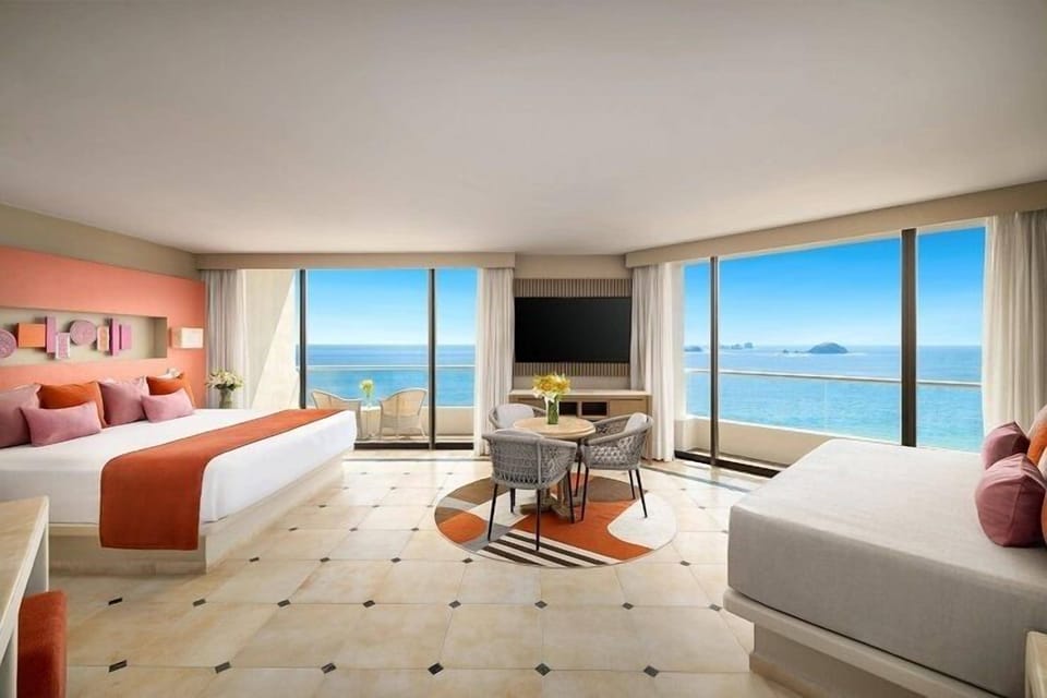 Family Suite, Oceanfront (Sun Club) | Premium bedding, down comforters, in-room safe, individually decorated