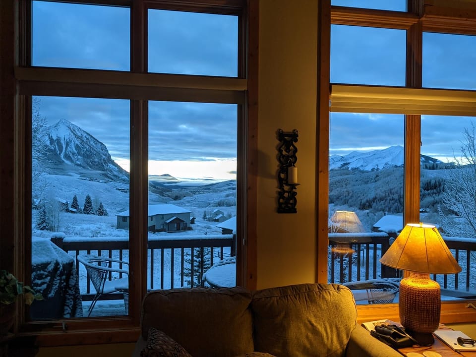 Living Room view of Mt Crested Butte and Whetstone Mountain