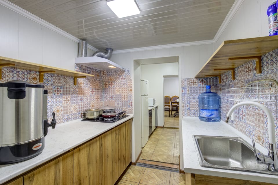 Mini-fridge, microwave