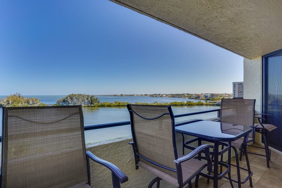 Furnished Balcony | Outdoor Dining | Water Views