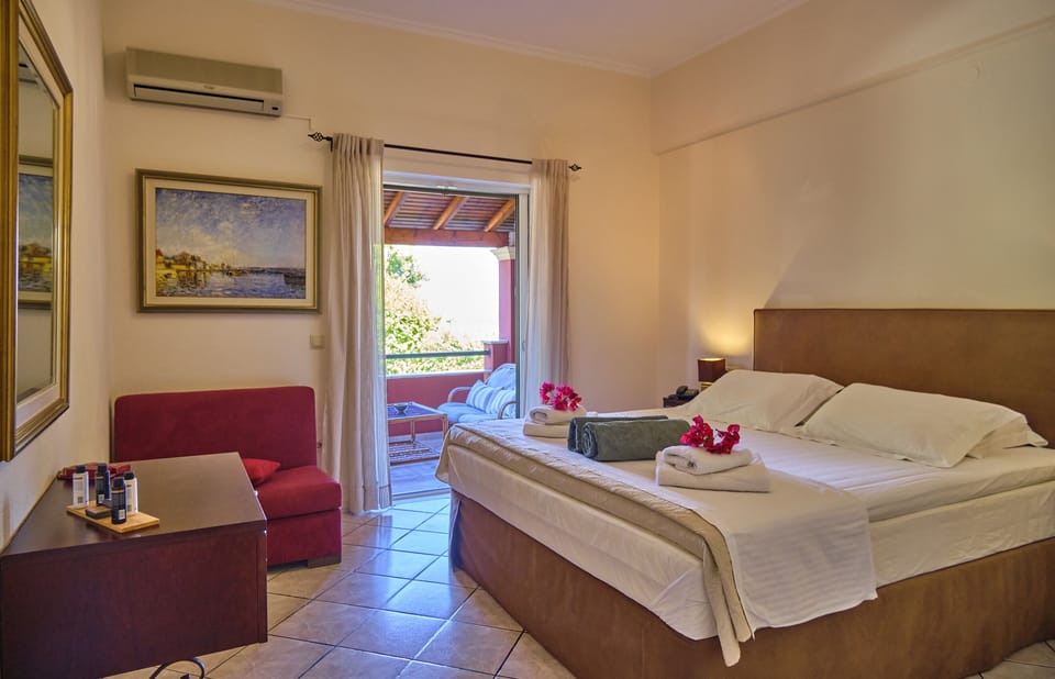 Chrismos Luxury Suites 6A Apraos Corfu- bedroom