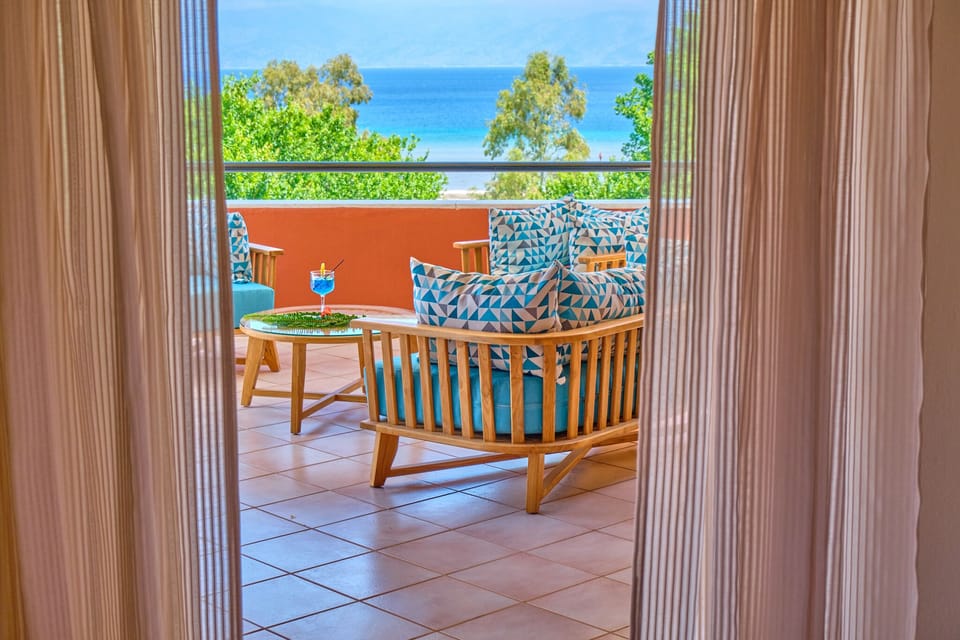 Chrismos Luxury Suites 1A Apraos Corfu View From Bedroom
