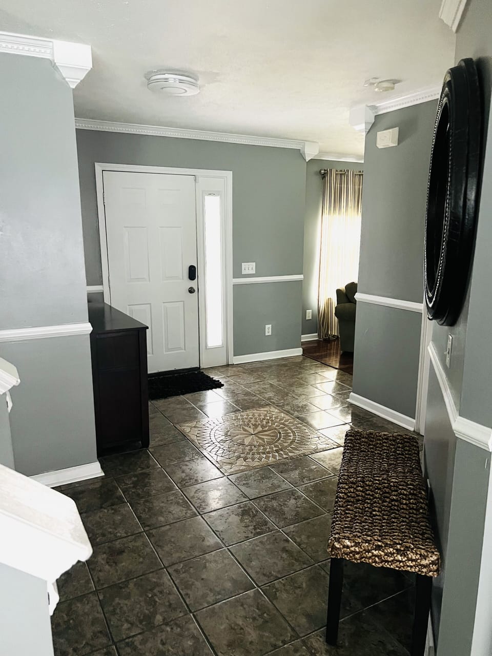 Ceramic tile entry
