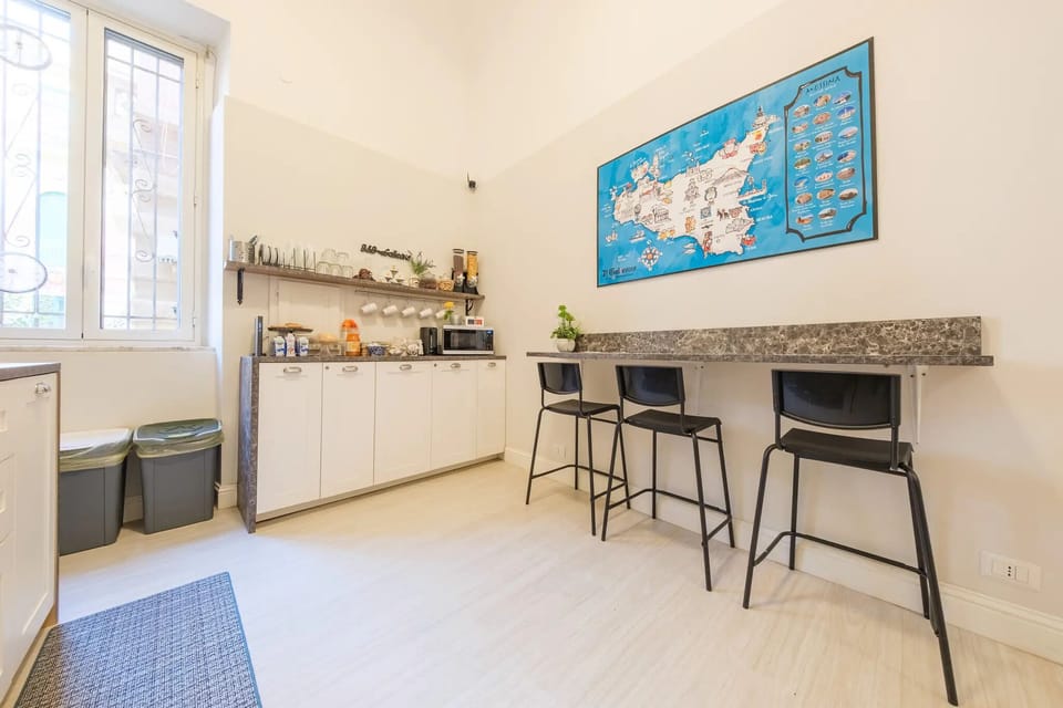 Full-size fridge, microwave, espresso maker, coffee/tea maker