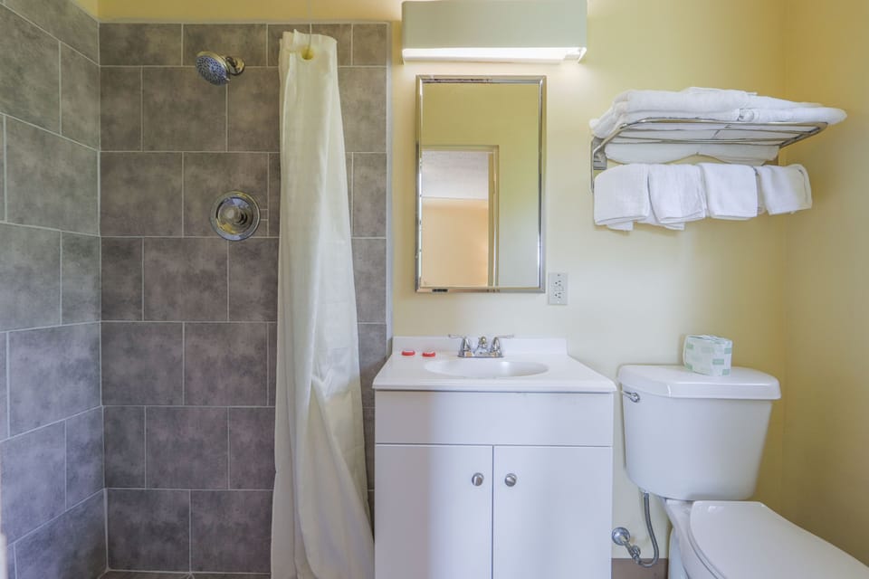 Double Queen Suite | Bathroom | Free toiletries, towels