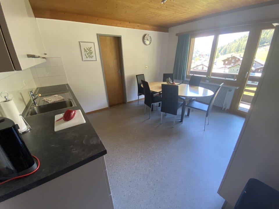 Building, Door, Interior Design, Wood, Flooring, Floor, Window, Table, Chair, House