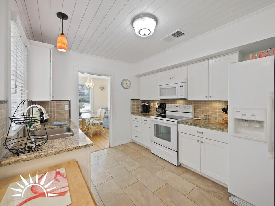 kitchen and dining area